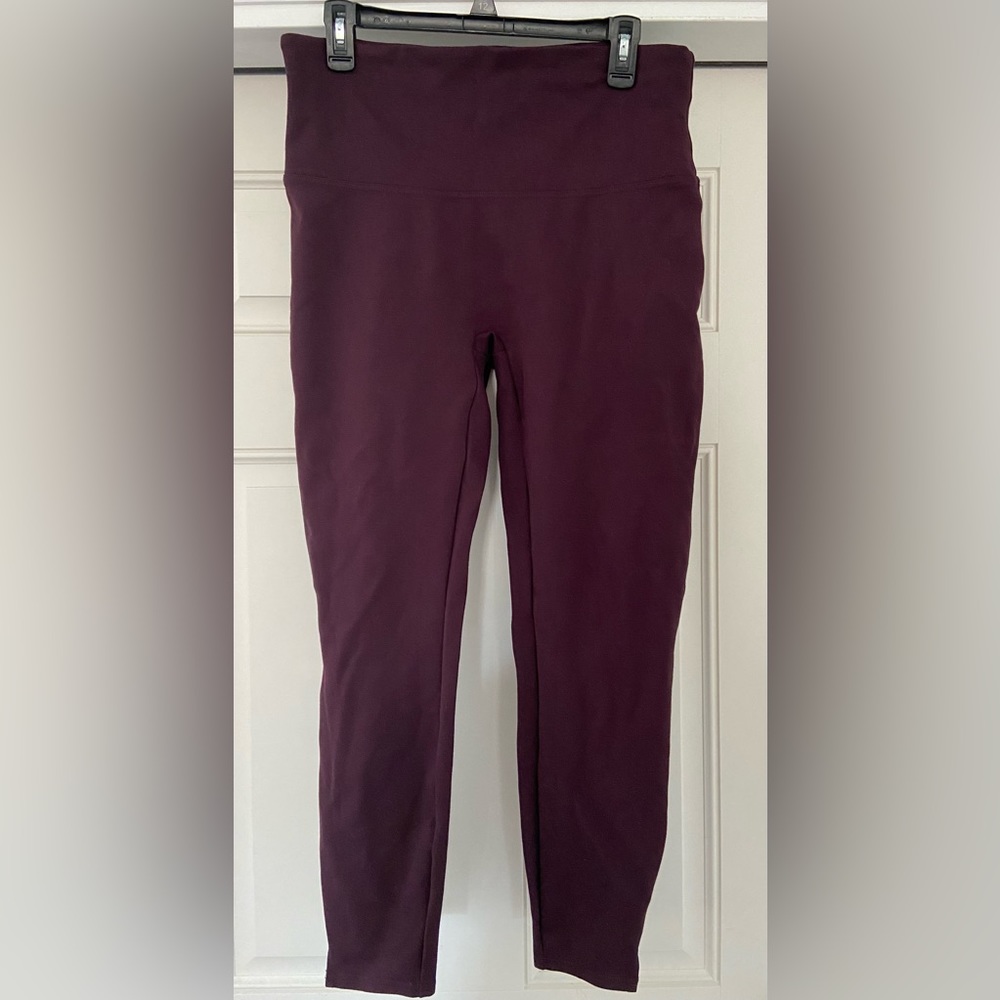 Spanx brand wine colored leggings